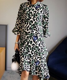 DHOLIC | アンバランスヘムユニークパターンワンピース(ワンピース)