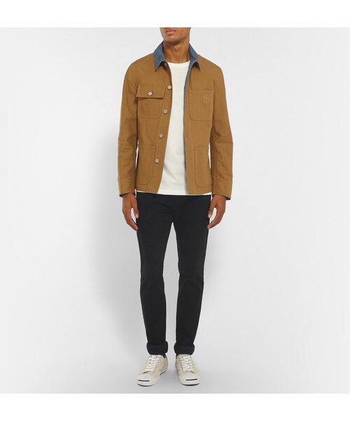 Maison Kitsune（メゾンキツネ）の「Maison Kitsuné Cotton-Jersey T-Shirt（Tシャツ/カットソー・メンズ・White・S/M/L/XL）」の4枚目の写真