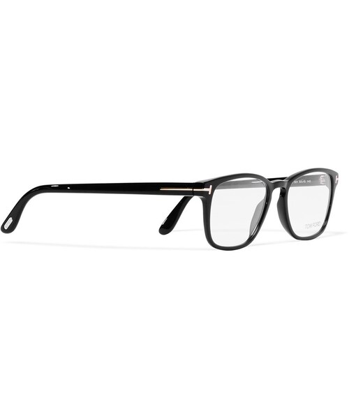 TOM FORD(トム フォード)の「Tom Ford Square-Frame Acetate Optical Glasses(メガネ・メンズ・Black・One Size)」の2枚目の写真