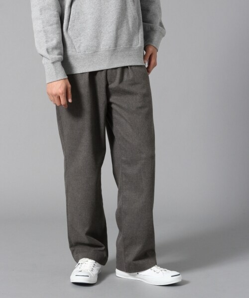 BLISS POINT（ブリスポイント）の「ワイドタックパンツ（パンツ・メンズ・ブラック/グレー・M/L）」の2枚目の写真