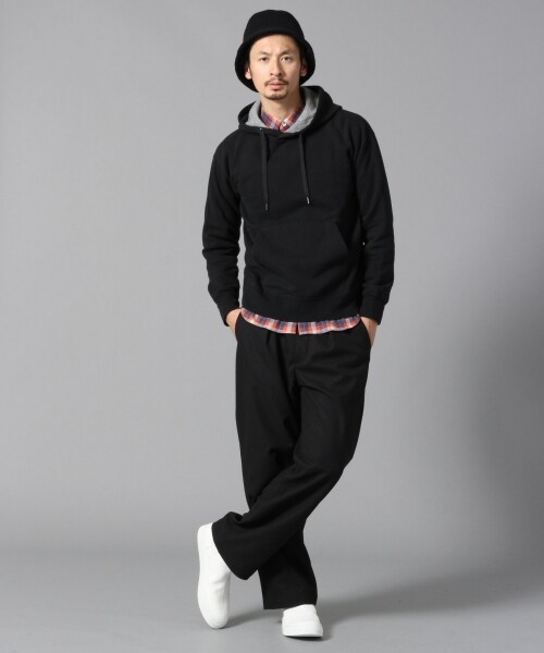 BLISS POINT（ブリスポイント）の「ワイドタックパンツ（パンツ・メンズ・ブラック/グレー・M/L）」の3枚目の写真