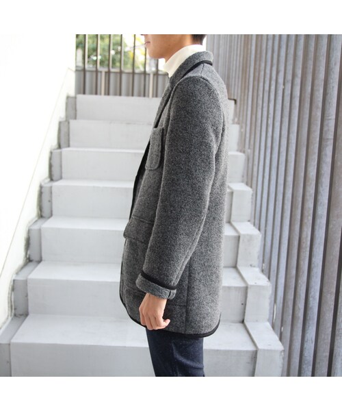 LAMOND.(ラモンド)の「LAMOND(ラモンド)ニットチェスターコート(チェスターコート・メンズ・その他)」の2枚目の写真