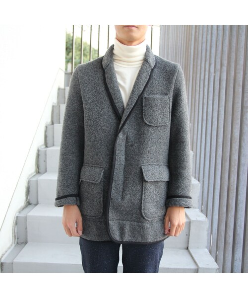 LAMOND.(ラモンド)の「LAMOND(ラモンド)ニットチェスターコート(チェスターコート・メンズ・その他)」の1枚目の写真