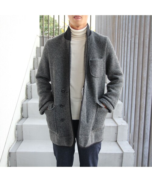 LAMOND.(ラモンド)の「LAMOND(ラモンド)ニットチェスターコート(チェスターコート・メンズ・その他)」の5枚目の写真