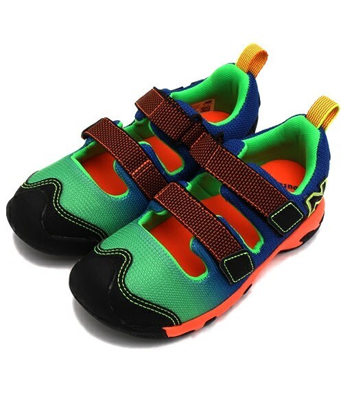 NEW BALANCE（ニューバランス）の「ベビー キッズ ニューバランス カラフルサンダル ベルクロ new balance KD555（ビーチサンダル・キッズ・グリーン/ピンク/レッド・14cm/15cm/16cm/17cm/18cm）」の16枚目の写真