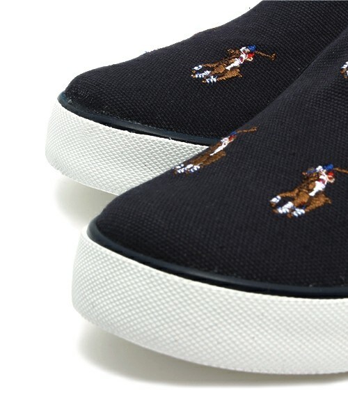 styles(スタイルス)の「キッズ チャイルド ポロ ラルフローレン スリッポン バルハーバー POLO BAL HARBOURREPEAT CHILD(スニーカー・キッズ・ホワイト/カーキ/ネイビー/ピンク/マルチ/A・17cm/18cm/19cm/20cm)」の10枚目の写真