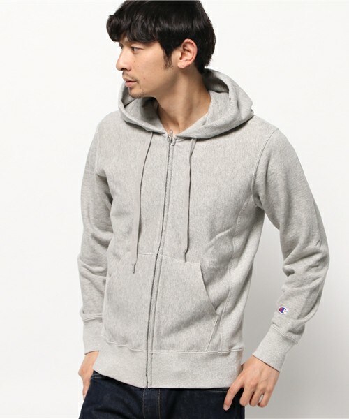 Champion（チャンピオン）の「メンズ チャンピオン リバースウィーブ パーカー CHAMPION C3-F101（パーカー・メンズ・ホワイト/グレー/チャコールグレー/ライトグリーン・MEDIUM/LARGE/X-LARGE）」の4枚目の写真