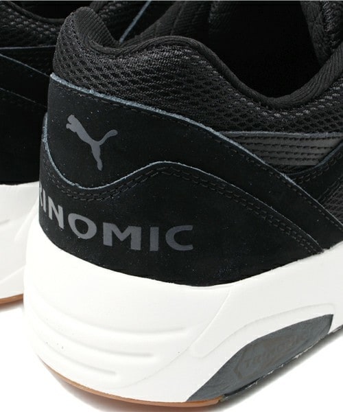 PUMA（プーマ）の「ユニセックス プーマ オールホワイト ブラック モノトーン PUMA R698 WHITE ON WHITE 358142（スニーカー・メンズ・ホワイト/ブラック・23cm/23.5cm/24cm/24.5cm/26cm/26.5cm/27cm/27.5cm/28cm）」の8枚目の写真