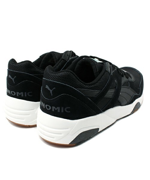PUMA（プーマ）の「ユニセックス プーマ オールホワイト ブラック モノトーン PUMA R698 WHITE ON WHITE 358142（スニーカー・メンズ・ホワイト/ブラック・23cm/23.5cm/24cm/24.5cm/26cm/26.5cm/27cm/27.5cm/28cm）」の5枚目の写真