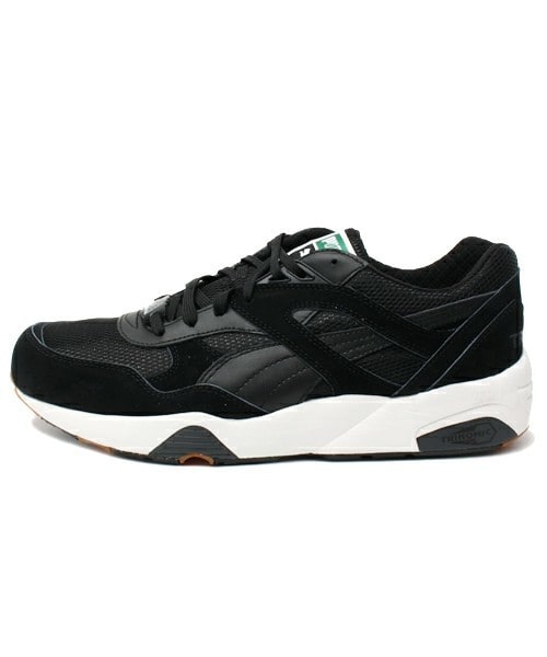 PUMA（プーマ）の「ユニセックス プーマ オールホワイト ブラック モノトーン PUMA R698 WHITE ON WHITE 358142（スニーカー・メンズ・ホワイト/ブラック・23cm/23.5cm/24cm/24.5cm/26cm/26.5cm/27cm/27.5cm/28cm）」の12枚目の写真