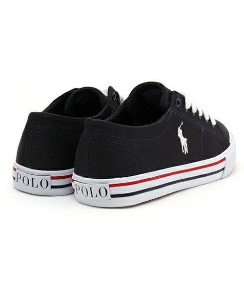 POLO RALPH LAUREN（ポロ ラルフ ローレン）の「ジュニア ウィメンズ ポロ ラルフローレン スカラー POLO SCHOLAR Jr 991802 991803（スニーカー・レディース・ホワイト/ネイビー・23cm/23.5cm/24cm/24.5cm/25cm）」の5枚目の写真