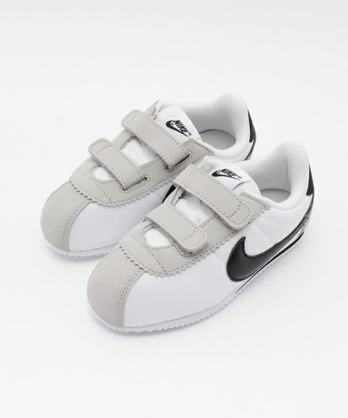 NIKE(ナイキ)の「ベビー キッズ ナイキ コルテッツ ナイロン NIKE CORTEZ NYLON TDV 749497-100(スニーカー・キッズ・ホワイト・13cm/14cm/15cm/16cm)」の2枚目の写真