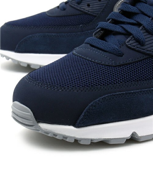 NIKE(ナイキ)の「メンズ ナイキ エアマックス ネイビー/シルバー NIKE AIR MAX 90 ESST 537384-411(スニーカー・メンズ・ネイビー・26.5cm/27cm/27.5cm/28cm/28.5cm/29cm)」の5枚目の写真