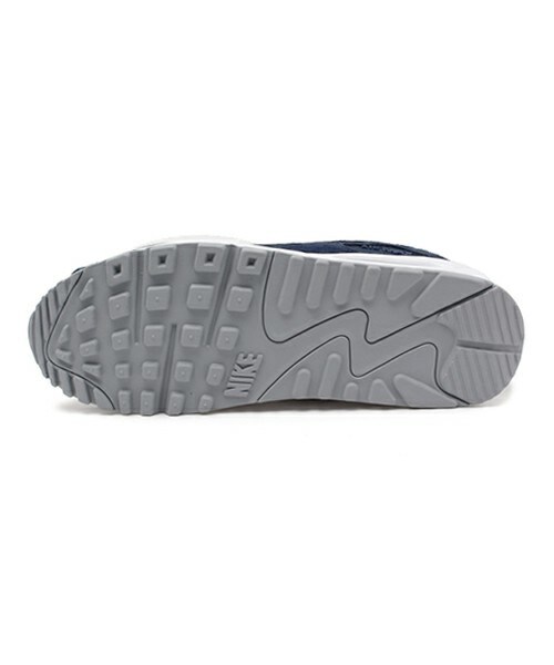 NIKE(ナイキ)の「メンズ ナイキ エアマックス ネイビー/シルバー NIKE AIR MAX 90 ESST 537384-411(スニーカー・メンズ・ネイビー・26.5cm/27cm/27.5cm/28cm/28.5cm/29cm)」の3枚目の写真