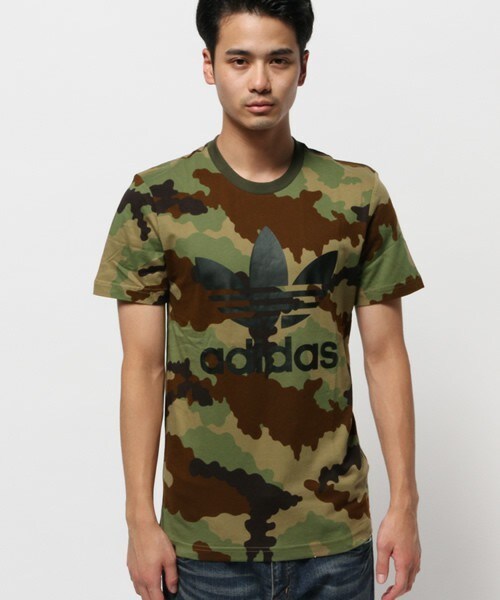adidas Originals(アディダスオリジナルス)の「メンズ アディダス カモフラ トレフォイル Tシャツ adidas ORIGINAL TREFOIL TEE AB2484(Tシャツ/カットソー・メンズ・カモフラージュ・SMALL/MEDIUM/LARGE/X-LARGE)」の2枚目の写真