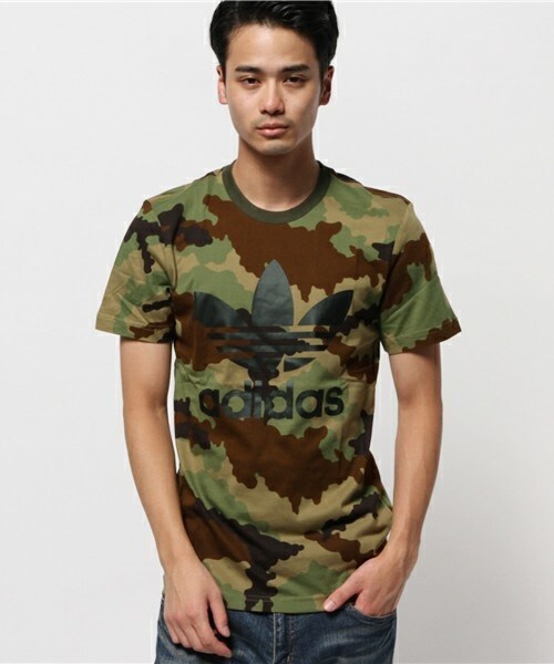 adidas Originals(アディダスオリジナルス)の「メンズ アディダス カモフラ トレフォイル Tシャツ adidas ORIGINAL TREFOIL TEE AB2484(Tシャツ/カットソー・メンズ・カモフラージュ・SMALL/MEDIUM/LARGE/X-LARGE)」の1枚目の写真