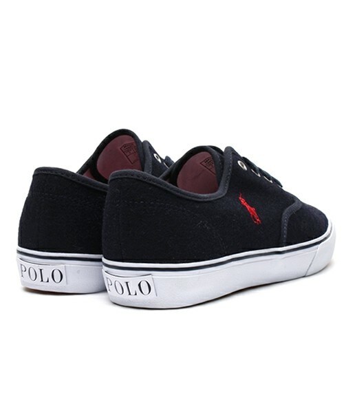 POLO RALPH LAUREN(ポロ ラルフ ローレン)の「レディース ジュニア ラルフローレン ウール スニーカー POLO CARVER WOOL Jr 998884/998885(スニーカー・レディース・グレー/ネイビー・23cm/24cm/25cm/26cm)」の5枚目の写真