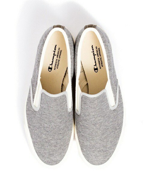 Champion（チャンピオン）の「ユニセックス 日本製 チャンピオン スウェット スリッポン Champion バーモント SLIP-ON（スニーカー・レディース・グレー/ネイビー・22.5cm/23cm/23.5cm/24cm/24.5cm/26.5cm/27cm/28cm）」の12枚目の写真