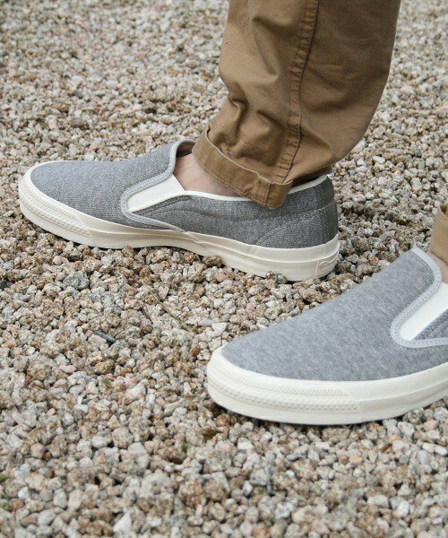 Champion（チャンピオン）の「ユニセックス 日本製 チャンピオン スウェット スリッポン Champion バーモント SLIP-ON（スニーカー・レディース・グレー/ネイビー・22.5cm/23cm/23.5cm/24cm/24.5cm/26.5cm/27cm/28cm）」の15枚目の写真