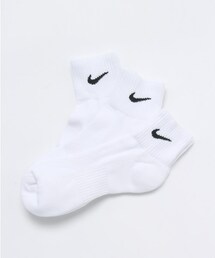 NIKE SPORTSWEAR | ユニセックス 3足1組 ナイキ ソックス NIKE 3P COTTON CUSHION QUARTER SOCKS MOIST MNG SX4703(ソックス/靴下)