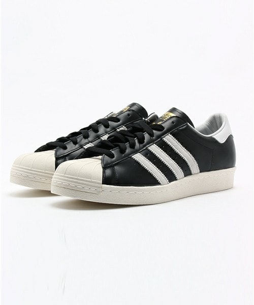 adidas（アディダス）の「ユニセックス アディダス スーパースター ビンテージ デラックス adidas SUPERSTAR 80s VINTAGE DX S74935（スニーカー・メンズ・ブラック・23cm/23.5cm/24cm/24.5cm/26cm/26.5cm/27cm/27.5cm/28cm/28.5cm/29cm）」の2枚目の写真