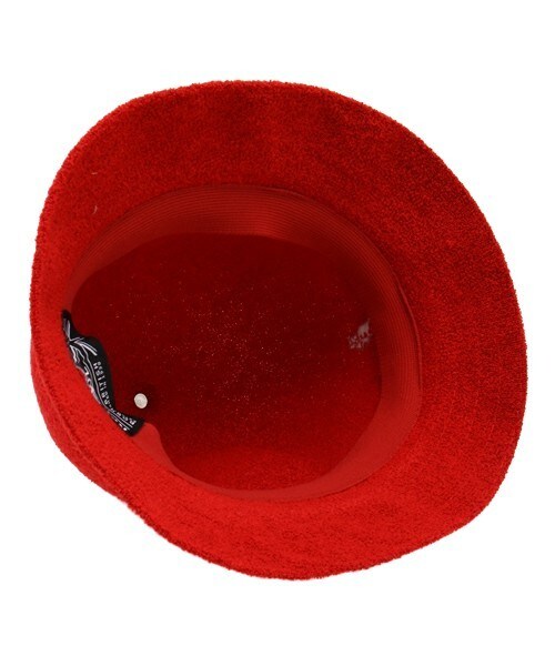 KANGOL(カンゴール)の「ユニセックス カンゴール バミューダカジュアル ハット KANGOL BERMUDA CASUAL(ハット・メンズ・ブラック/レッド・MEDIUM)」の5枚目の写真