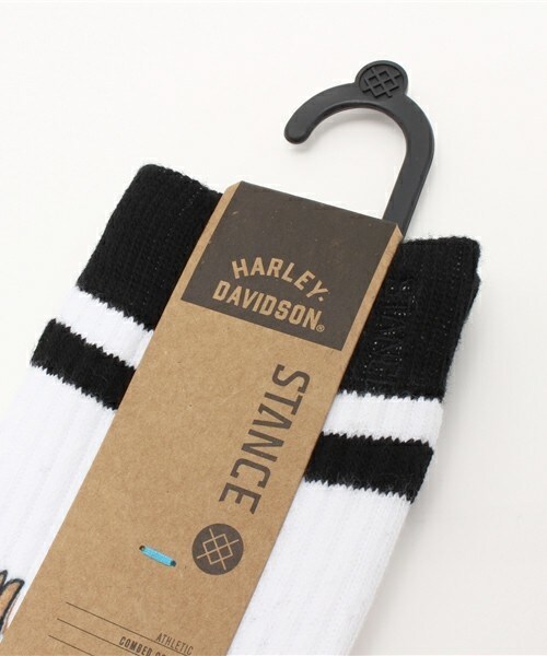 STANCE（スタンス）の「メンズ スタンスソックス スティード ハーレーダビッドソン STANCE IRON STEED（ソックス/靴下・メンズ・ホワイト・LARGE）」の3枚目の写真