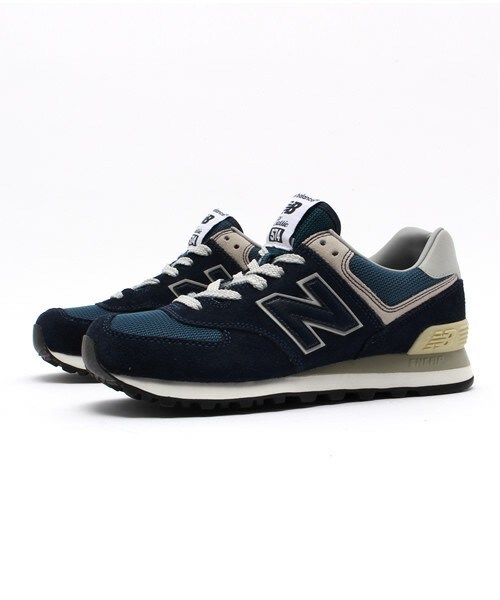 NEW BALANCE（ニューバランス）の「レディースサイズ ニューバランス グレー ネイビー new balance ML574 VG/VN（スニーカー・レディース・グレー/ネイビー・23cm/23.5cm/24cm/24.5cm）」の4枚目の写真