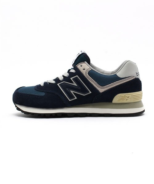 NEW BALANCE（ニューバランス）の「レディースサイズ ニューバランス グレー ネイビー new balance ML574 VG/VN（スニーカー・レディース・グレー/ネイビー・23cm/23.5cm/24cm/24.5cm）」の2枚目の写真