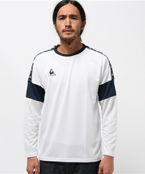 le coq sportif - le coq sportif ルコックスポルティフ プラクティスシャツ紺メンズL ルコックスポルティフ le coq sportif ハーフジップシャツ