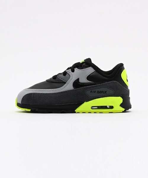 NIKE SPORTSWEAR（ナイキスポーツウェアー）の「ベビー キッズ ナイキ エアマックス トドラー NIKE AIR MAX 90 LTR TD 724823-002（スニーカー・キッズ・ブラック・13cm/14cm/15cm/16cm）」の2枚目の写真