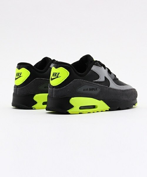 NIKE SPORTSWEAR（ナイキスポーツウェアー）の「ベビー キッズ ナイキ エアマックス トドラー NIKE AIR MAX 90 LTR TD 724823-002（スニーカー・キッズ・ブラック・13cm/14cm/15cm/16cm）」の4枚目の写真
