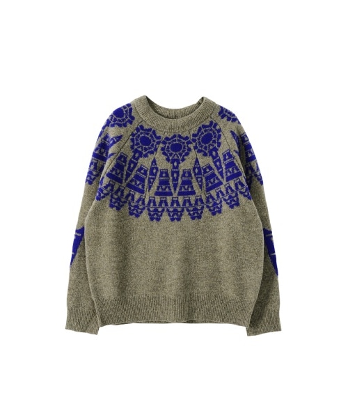 mercibeaucoup,(メルシーボークー)の「メルシーボークー、 / タワーニット / セーター(トップス・レディース・khaki/purple/charcoal gray・01/03)」の1枚目の写真