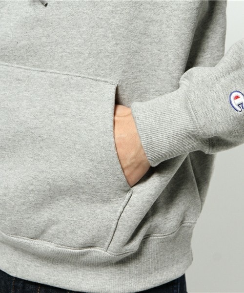 Champion（チャンピオン）の「メンズ チャンピオン アクションスタイル パーカー Champion AS HOODED SWEAT C3-E127（パーカー・メンズ・ホワイト/ブラック/グレー/ネイビー/レッド・SMALL/MEDIUM/LARGE/X-LARGE）」の9枚目の写真