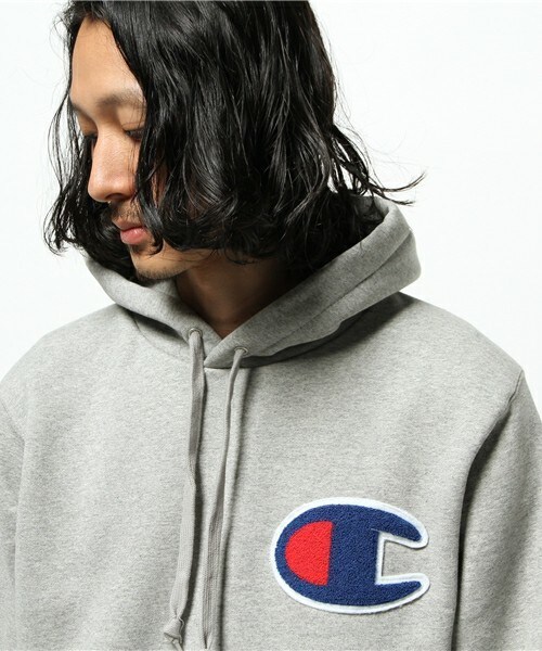 Champion（チャンピオン）の「メンズ チャンピオン アクションスタイル パーカー Champion AS HOODED SWEAT C3-E127（パーカー・メンズ・ホワイト/ブラック/グレー/ネイビー/レッド・SMALL/MEDIUM/LARGE/X-LARGE）」の8枚目の写真