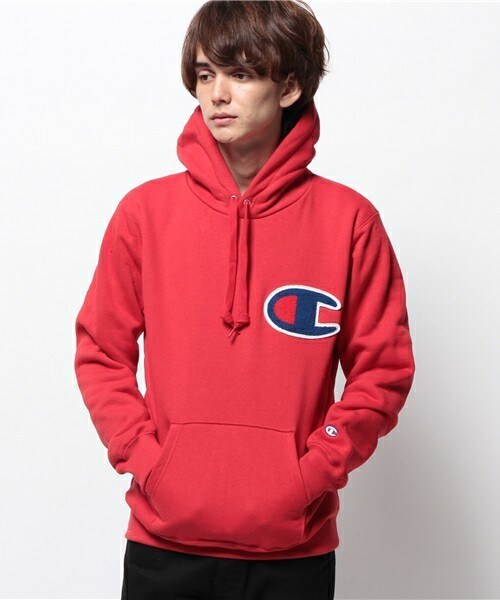 Champion（チャンピオン）の「メンズ チャンピオン アクションスタイル パーカー Champion AS HOODED SWEAT C3-E127（パーカー・メンズ・ホワイト/ブラック/グレー/ネイビー/レッド・SMALL/MEDIUM/LARGE/X-LARGE）」の5枚目の写真