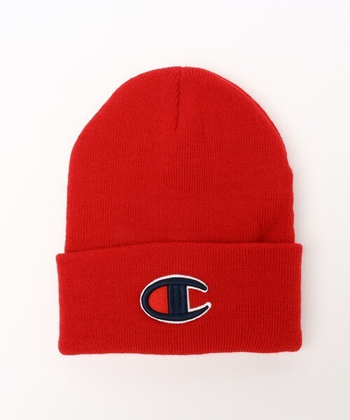 Champion(チャンピオン)の「ユニセックス チャンピオン アクリルビーニー ニット帽 Champion BIG C BEANIE CAP CP150414(ニットキャップ/ビーニー・レディース・ホワイト/ブラック/グレー/グリーン/ブルー/ネイビー/ピンク/レッド/バーガンディー・ONE SIZE)」の8枚目の写真