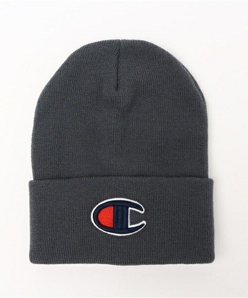Champion(チャンピオン)の「ユニセックス チャンピオン アクリルビーニー ニット帽 Champion BIG C BEANIE CAP CP150414(ニットキャップ/ビーニー・レディース・ホワイト/ブラック/グレー/グリーン/ブルー/ネイビー/ピンク/レッド/バーガンディー・ONE SIZE)」の3枚目の写真