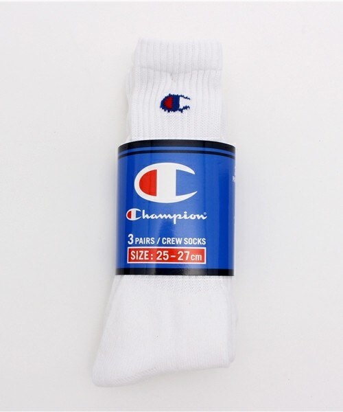 Champion(チャンピオン)の「3足1セット ユニセックス チャンピオン パイルソックス Champion Socks CS-0701(ソックス/靴下・レディース・ホワイト/ブラック/グレー/マルチ・MEDIUM/SMALL)」の10枚目の写真