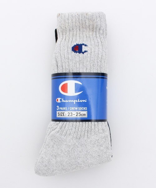 Champion(チャンピオン)の「3足1セット ユニセックス チャンピオン パイルソックス Champion Socks CS-0701(ソックス/靴下・レディース・ホワイト/ブラック/グレー/マルチ・MEDIUM/SMALL)」の13枚目の写真