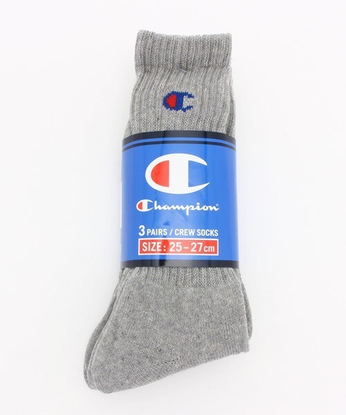 Champion(チャンピオン)の「3足1セット ユニセックス チャンピオン パイルソックス Champion Socks CS-0701(ソックス/靴下・レディース・ホワイト/ブラック/グレー/マルチ・MEDIUM/SMALL)」の12枚目の写真