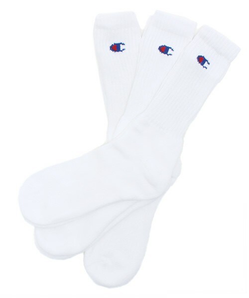 Champion(チャンピオン)の「3足1セット ユニセックス チャンピオン パイルソックス Champion Socks CS-0701(ソックス/靴下・レディース・ホワイト/ブラック/グレー/マルチ・MEDIUM/SMALL)」の2枚目の写真