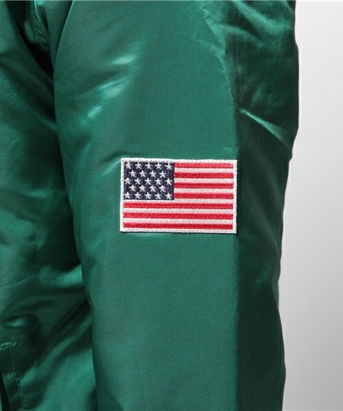 Champion（チャンピオン）の「メンズ チャンピオン アクションスタイル ベースボール ジャケット Champion AS BASEBALL JACKET C3-G612（スタジャン・メンズ・グリーン/ネイビー/バーガンディー・SMALL/MEDIUM/LARGE/X-LARGE）」の9枚目の写真