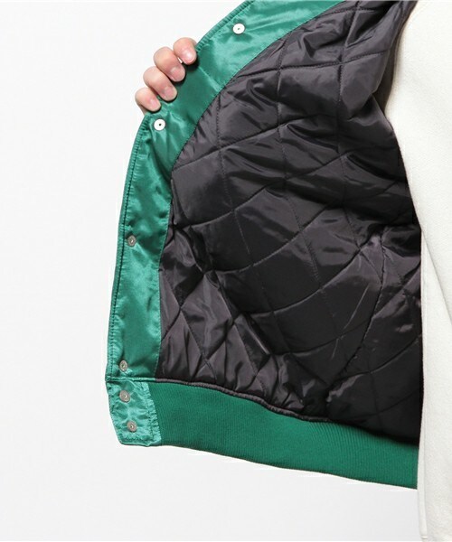 Champion（チャンピオン）の「メンズ チャンピオン アクションスタイル ベースボール ジャケット Champion AS BASEBALL JACKET C3-G612（スタジャン・メンズ・グリーン/ネイビー/バーガンディー・SMALL/MEDIUM/LARGE/X-LARGE）」の11枚目の写真