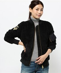 Champion | ウィメンズ チャンピオン フリースジャケット Champion WMNS ZIP JACKET MA-1 CW-G601(ブルゾン)