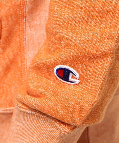 Champion(チャンピオン)の「メンズ チャンピオン リバースウィーブ フーディ パーカー Champion RW PULLOVER HOODED SWEATSHIRT C3-E136(パーカー・メンズ・オレンジ/グリーン/グレー/チャコールグレー/ネイビー・MEDIUM/X-LARGE/LARGE)」の10枚目の写真