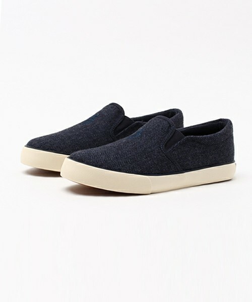 POLO RALPH LAUREN（ポロ ラルフ ローレン）の「ジュニア ウィメンズ ポロ ラルフローレン スリッポンスニーカー POLO SETH SLIP ON Herringbone Jr（スニーカー・レディース・ブラック/グレー/ブラウン/ネイビー・23cm/23.5cm/24cm/24.5cm）」の4枚目の写真