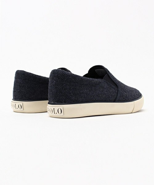 POLO RALPH LAUREN（ポロ ラルフ ローレン）の「ジュニア ウィメンズ ポロ ラルフローレン スリッポンスニーカー POLO SETH SLIP ON Herringbone Jr（スニーカー・レディース・ブラック/グレー/ブラウン/ネイビー・23cm/23.5cm/24cm/24.5cm）」の7枚目の写真