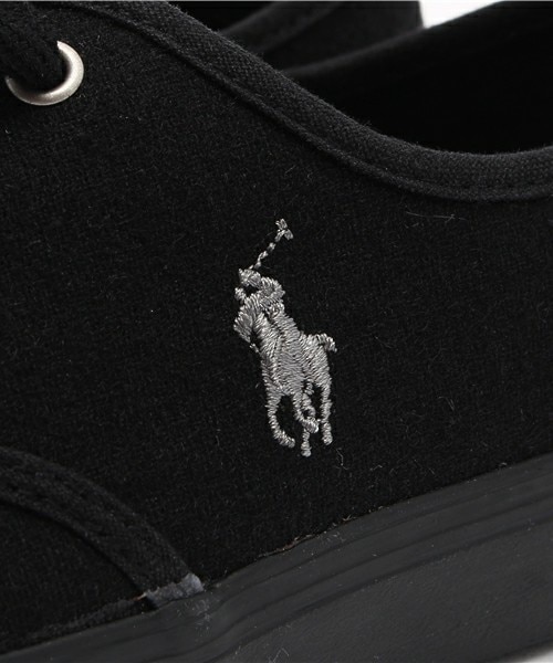 POLO RALPH LAUREN（ポロ ラルフ ローレン）の「ジュニア ウィメンズ ポロ ラルフローレン ウールスニーカー POLO CARVER WOOL Jr（スニーカー・レディース・ブラック・23cm/24cm/25cm/26cm）」の10枚目の写真