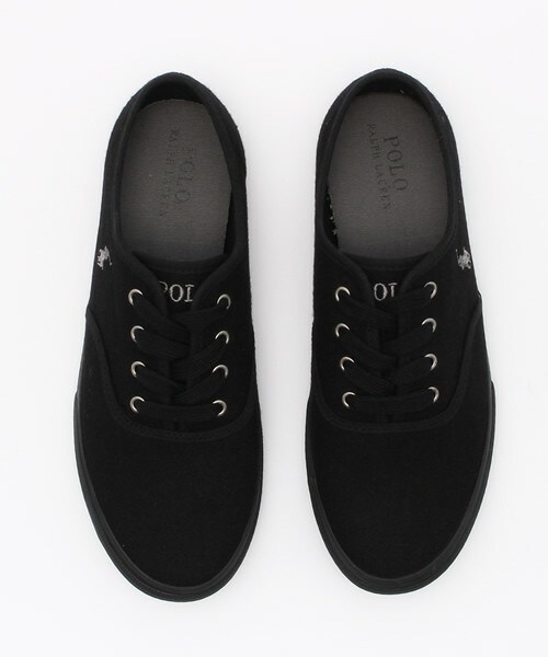 POLO RALPH LAUREN（ポロ ラルフ ローレン）の「ジュニア ウィメンズ ポロ ラルフローレン ウールスニーカー POLO CARVER WOOL Jr（スニーカー・レディース・ブラック・23cm/24cm/25cm/26cm）」の5枚目の写真